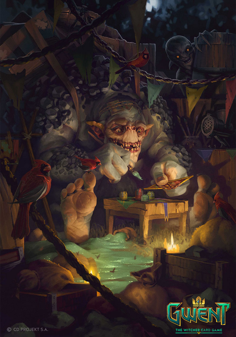 Shupe's Bizarre Adventure Art from Gwent: The Witcher Card Game