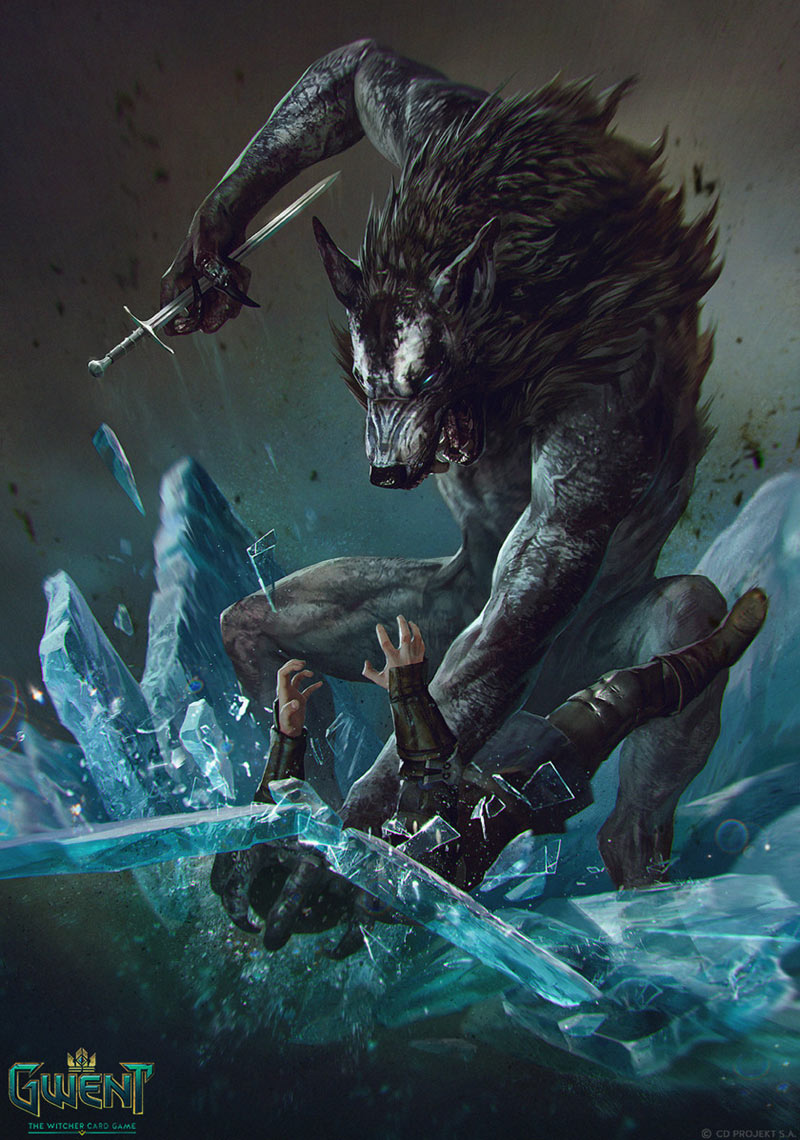 Ulfhedinn Art from Gwent: The Witcher Card Game