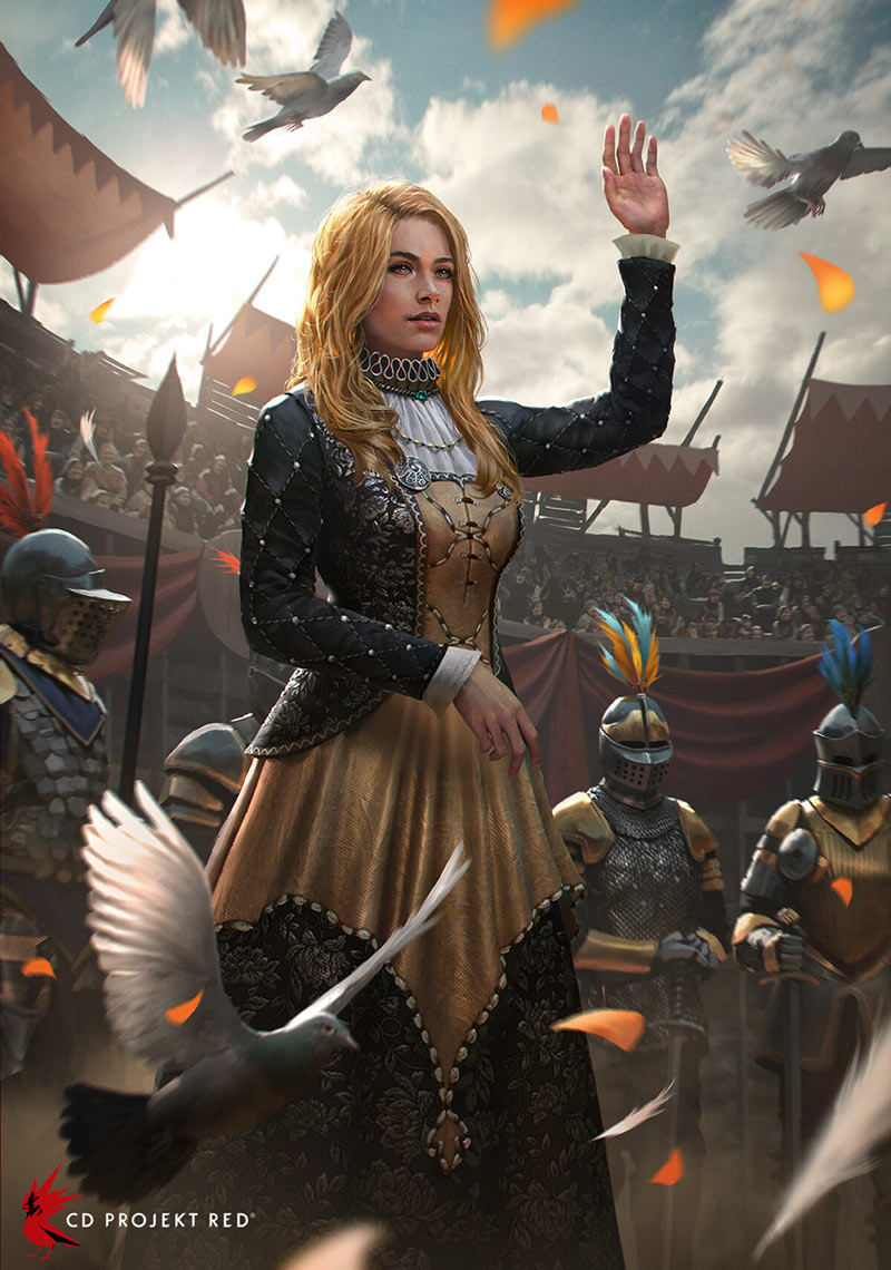 Vivienne de Tabris Art from Gwent: The Witcher Card Game