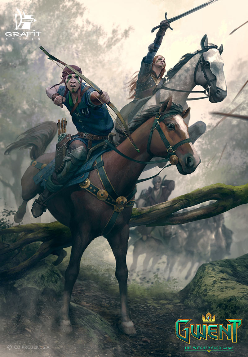 Vrihedd Brigade Art from Gwent: The Witcher Card Game