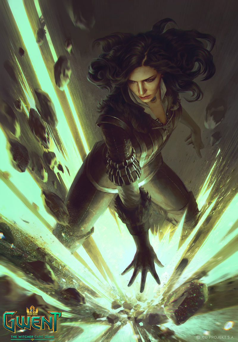 Yennefer Art from Gwent: The Witcher Card Game