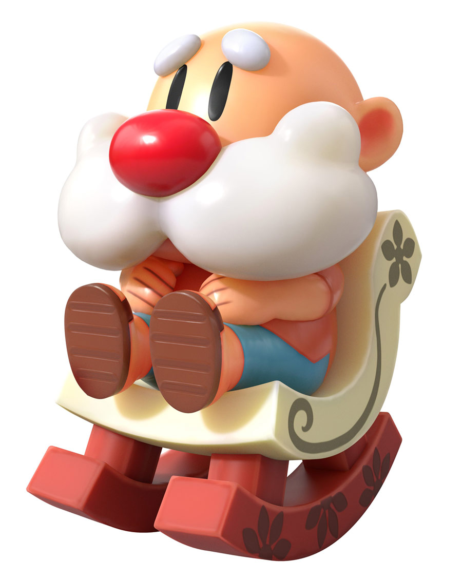 Old Man Ulrira Art from The Legend of Zelda: Link's Awakening (2019)