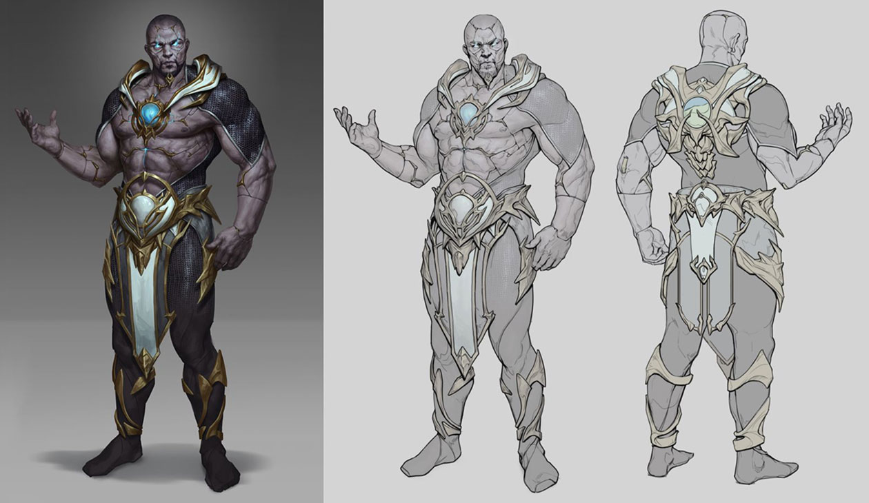 Geras Concept Art from Mortal Kombat 11