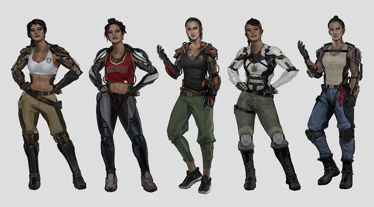 Jacqui Briggs Outfit Art from Mortal Kombat 11