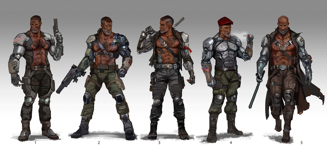 Jax Briggs Outfit Art from Mortal Kombat 11