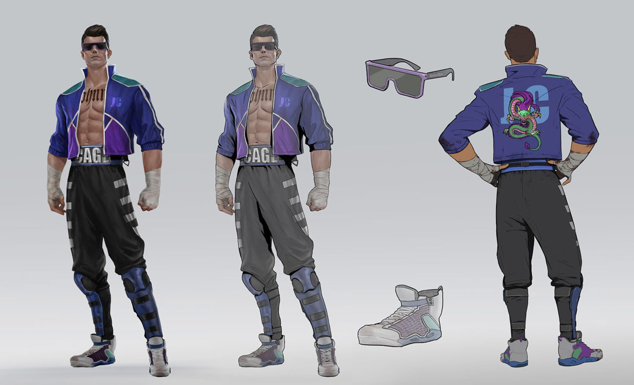 Johnny Cage Concept Artwork from Mortal Kombat 11