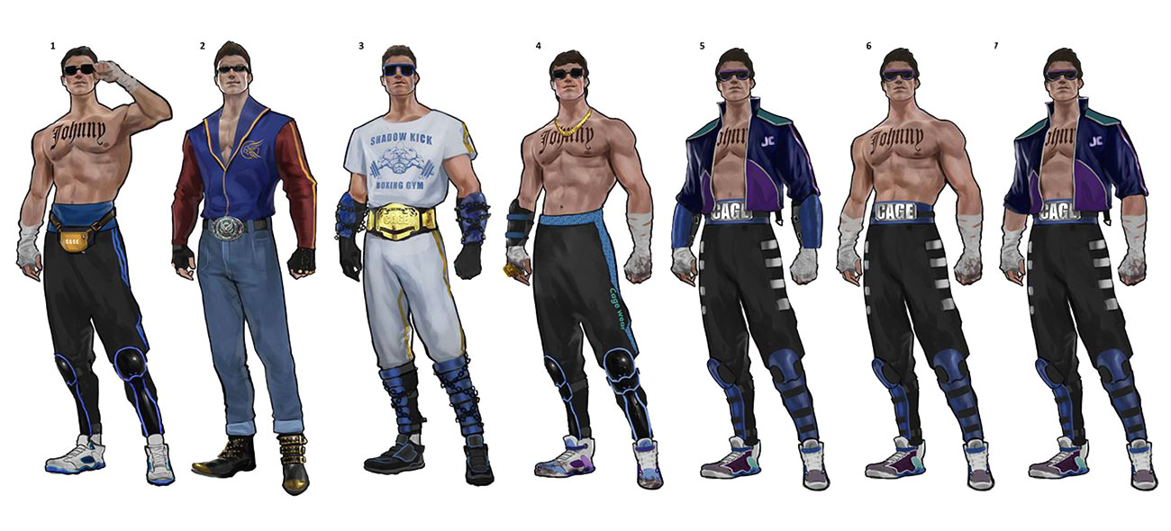 Johnny Cage Outfit Artwork from Mortal Kombat 11