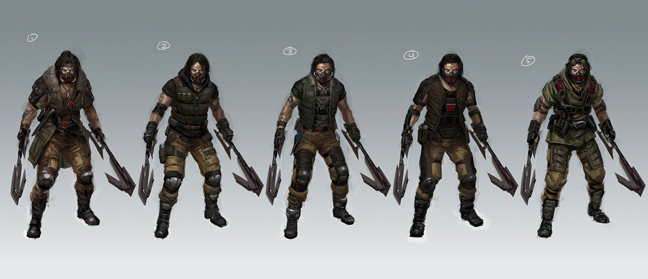 Kabal Oufit Artwork from Mortal Kombat 11