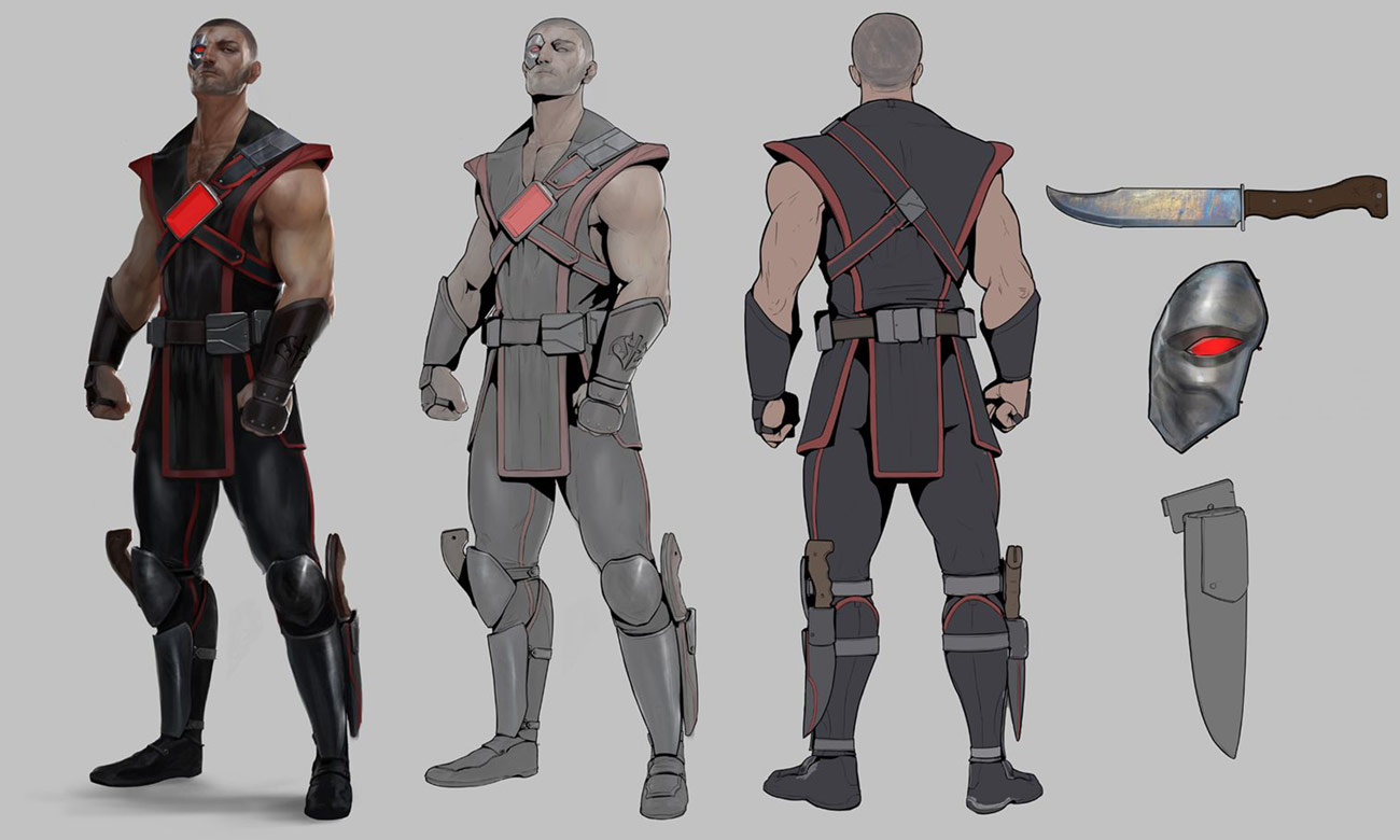Kano Concept Artwork from Mortal Kombat 11