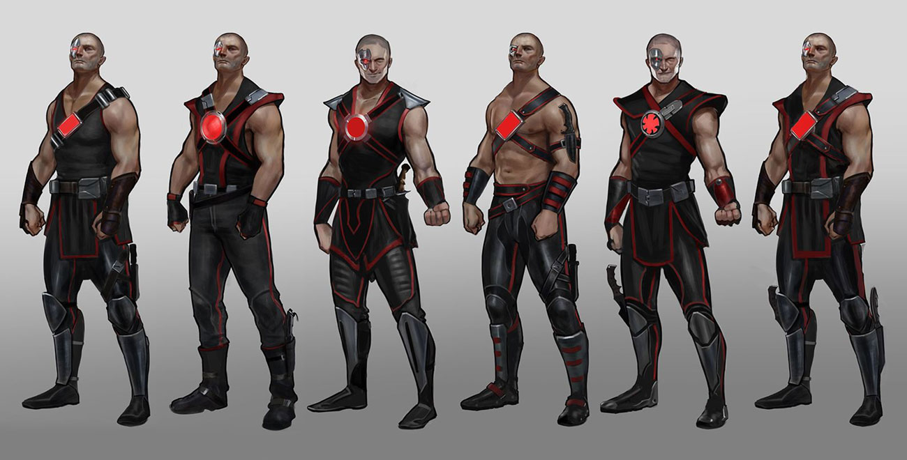Kano Outfit Artwork from Mortal Kombat 11