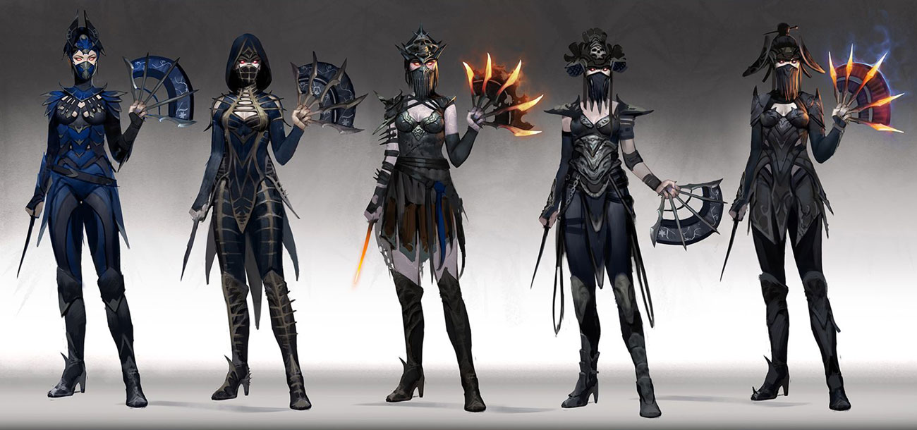 Kitana Outfit Art from Mortal Kombat 11