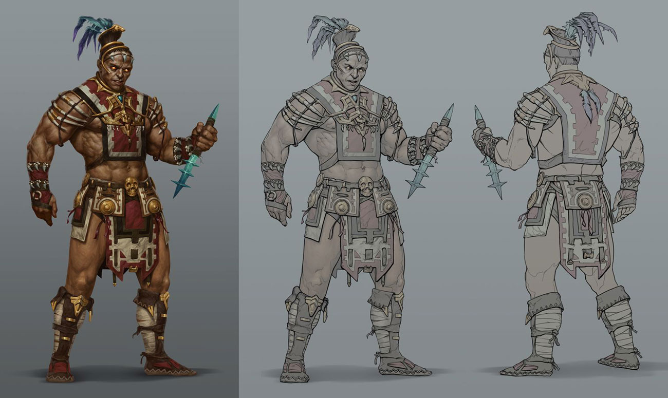 Kotal Kahn Concept Artwork from Mortal Kombat 11