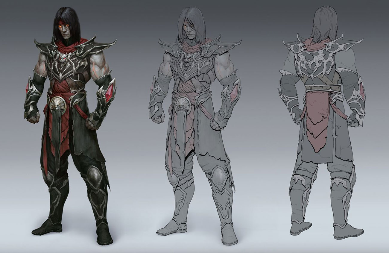 Liu Kang Concept Art from Mortal Kombat 11