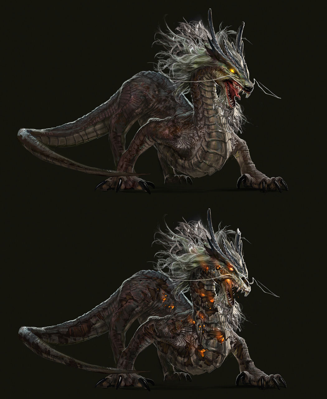 Liu Kang Dragon Art from Mortal Kombat 11