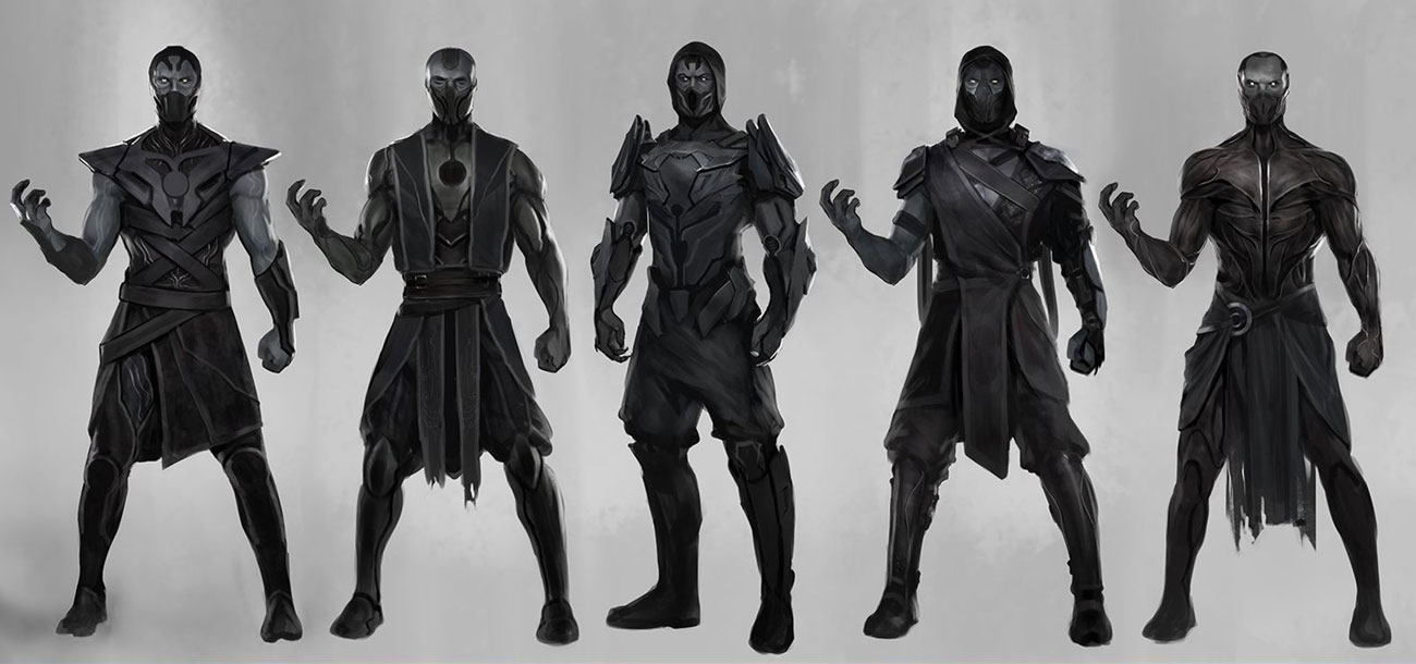 Noob Saibot Outfit Artwork from Mortal Kombat 11