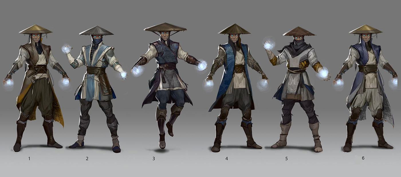 Raiden Outfit Artwork from Mortal Kombat 11
