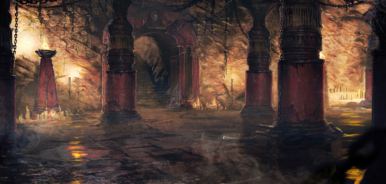 Sepulcher Lower Catacombs Art from Mortal Kombat 11
