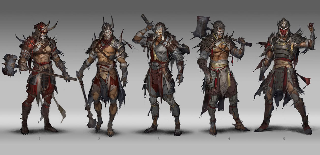 Shao Kahn Outfit Artwork from Mortal Kombat 11