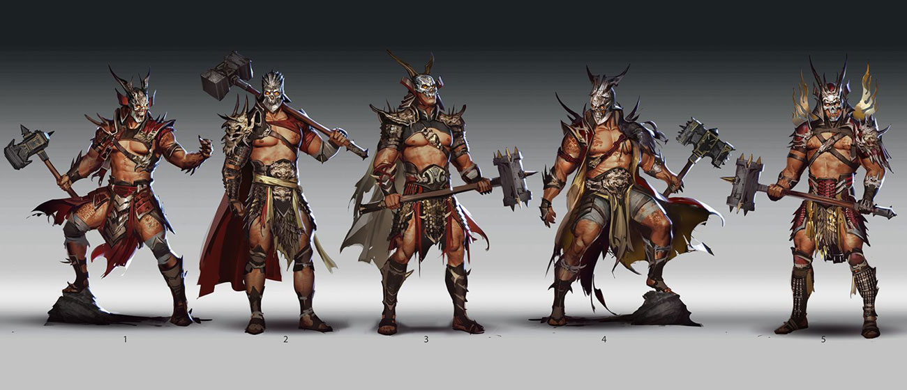 Shao Kahn Outfit Art from Mortal Kombat 11