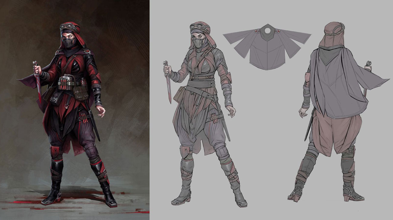Skarlet Concept Art from Mortal Kombat 11