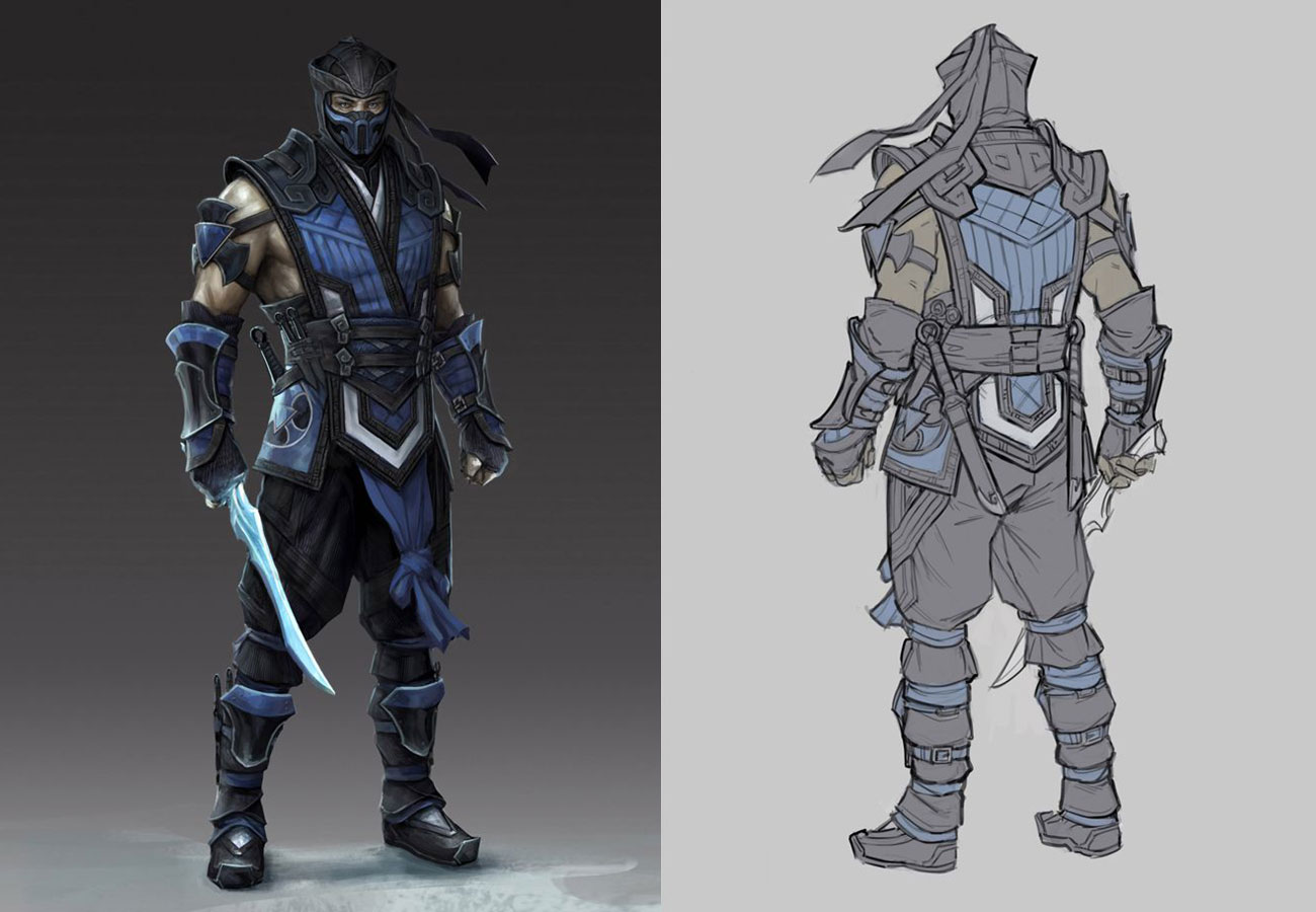 Sub-Zero Concept Art from Mortal Kombat 11