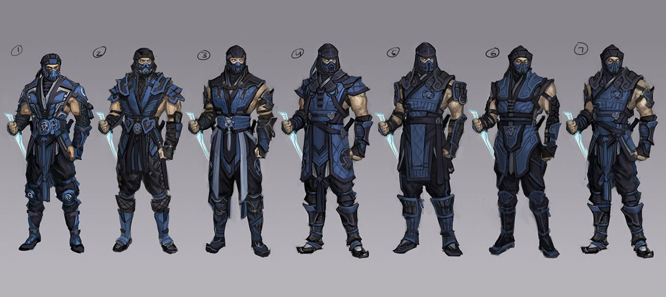 Sub-Zero Outfit Art from Mortal Kombat 11