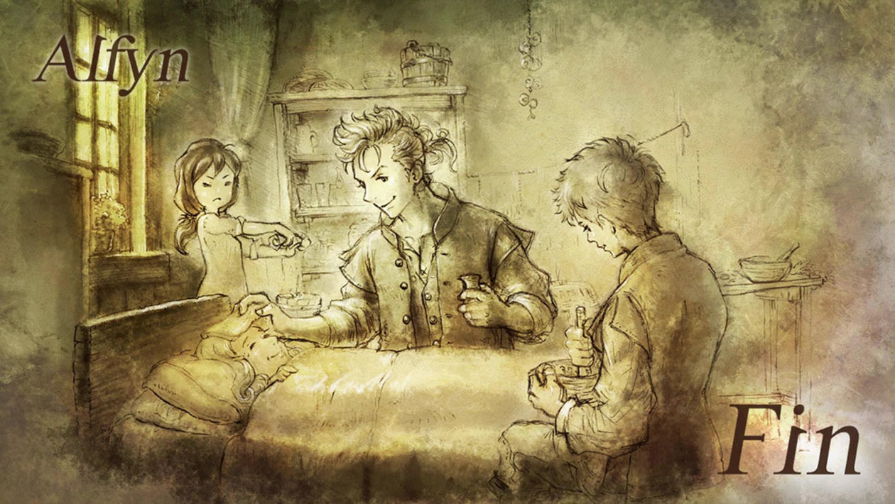 Alfyn Finish Art from Octopath Traveler
