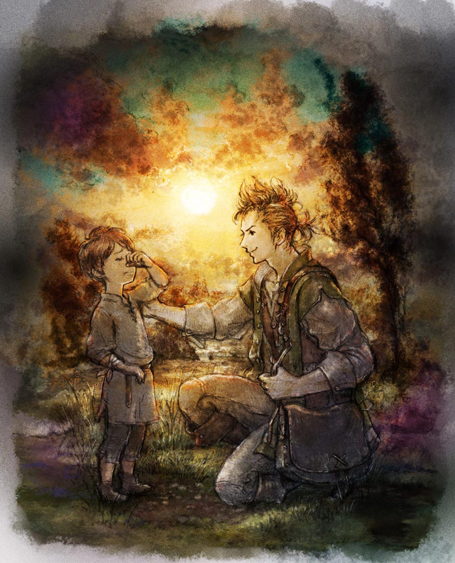 Alfyn Greengrass Illustration from Octopath Traveler