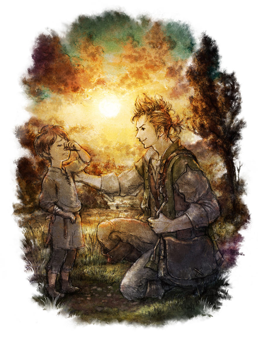 Alfyn Greengrass Art from Octopath Traveler