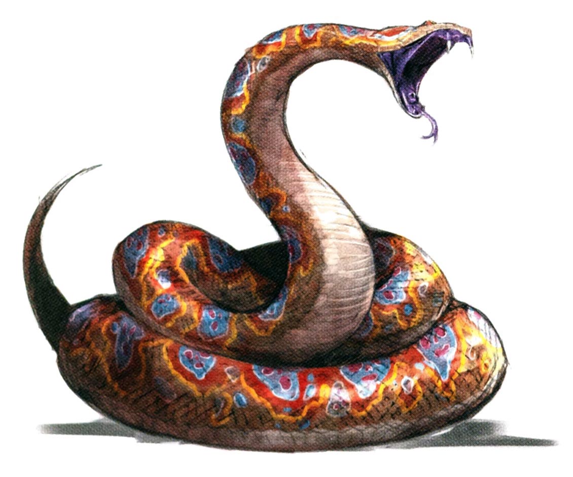 Blotted Viper Art from Octopath Traveler