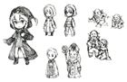 Chibi Characters Sketches