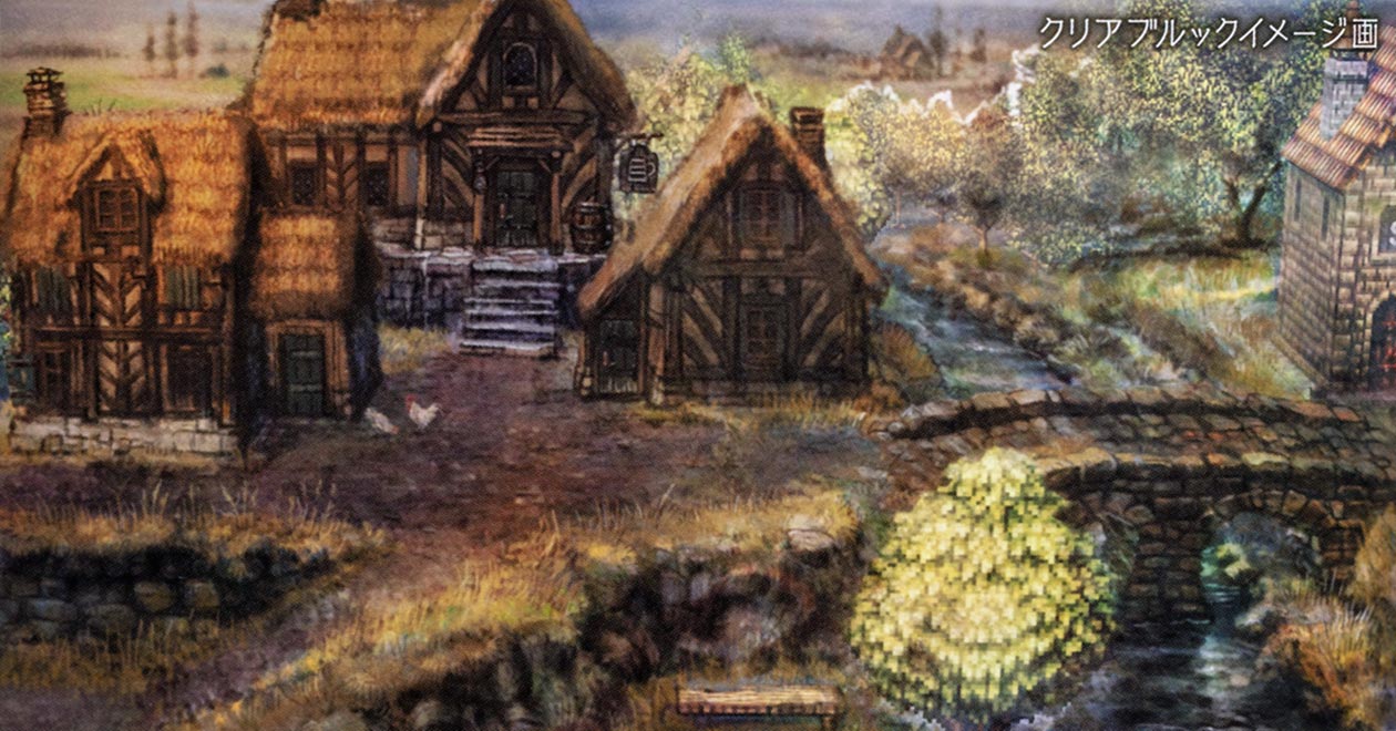 Clearbrook Concept Art from Octopath Traveler