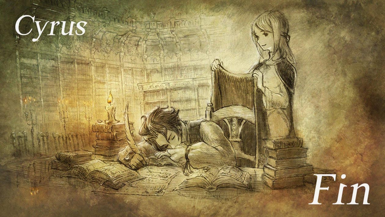 Cyrus Finish Art from Octopath Traveler
