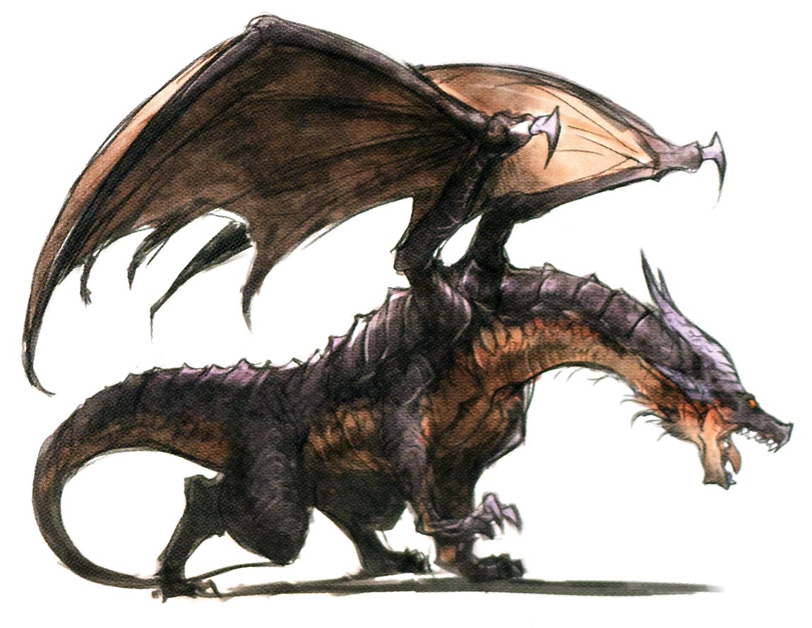 Dragon Art from Octopath Traveler