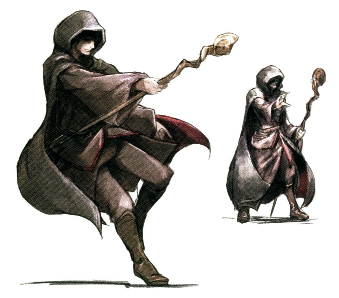 Mystery Man Concept Art from Octopath Traveler
