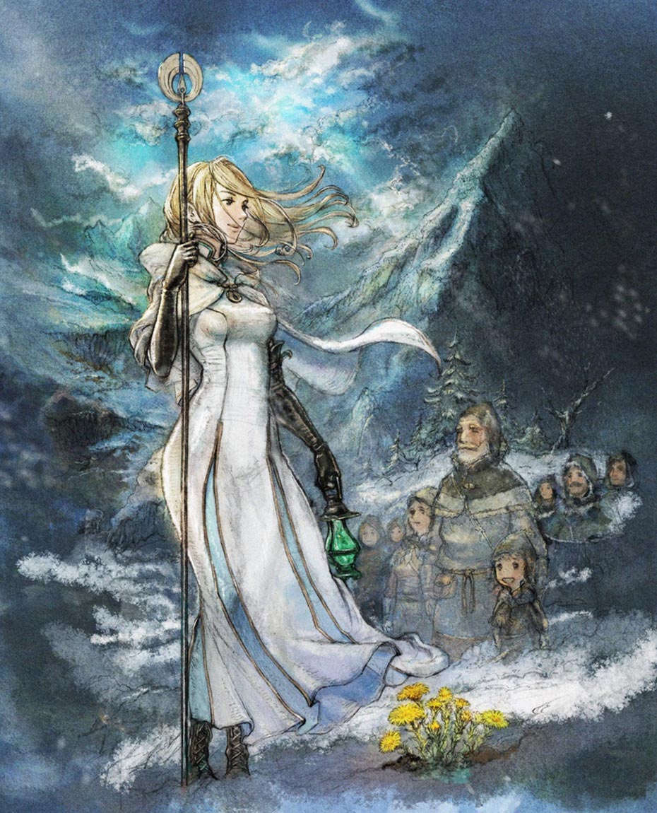 Ophilia Clement Illustration from Octopath Traveler
