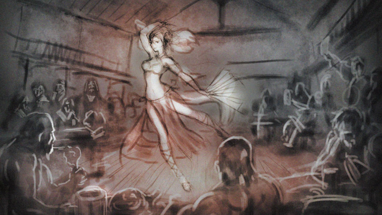 Primrose Dancing Concept Art from Octopath Traveler
