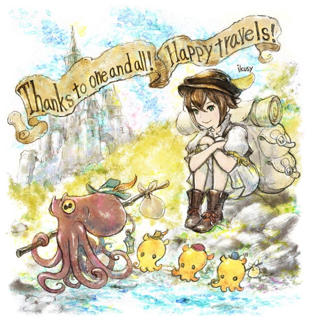 Thank You Art from Octopath Traveler