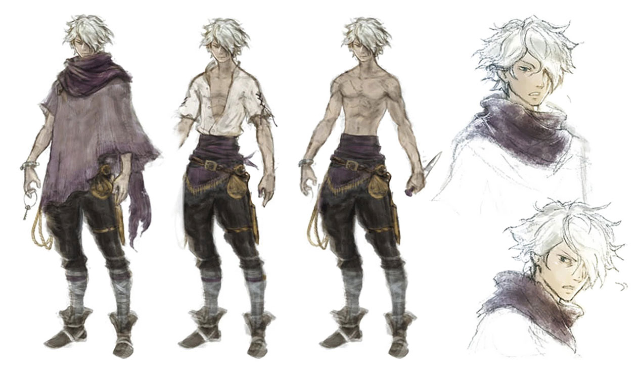 Therion Concept Artwork from Octopath Traveler
