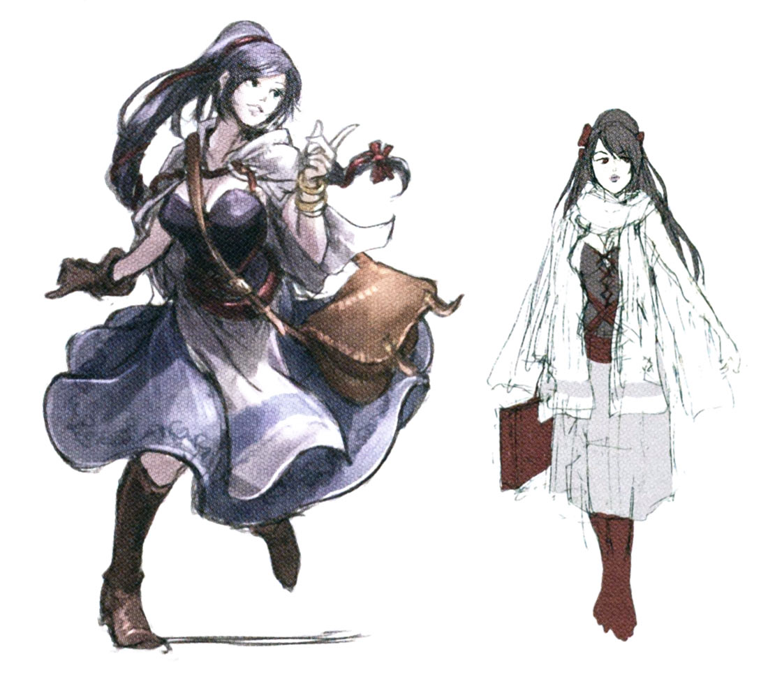 Vanessa Hysel Concept Art from Octopath Traveler
