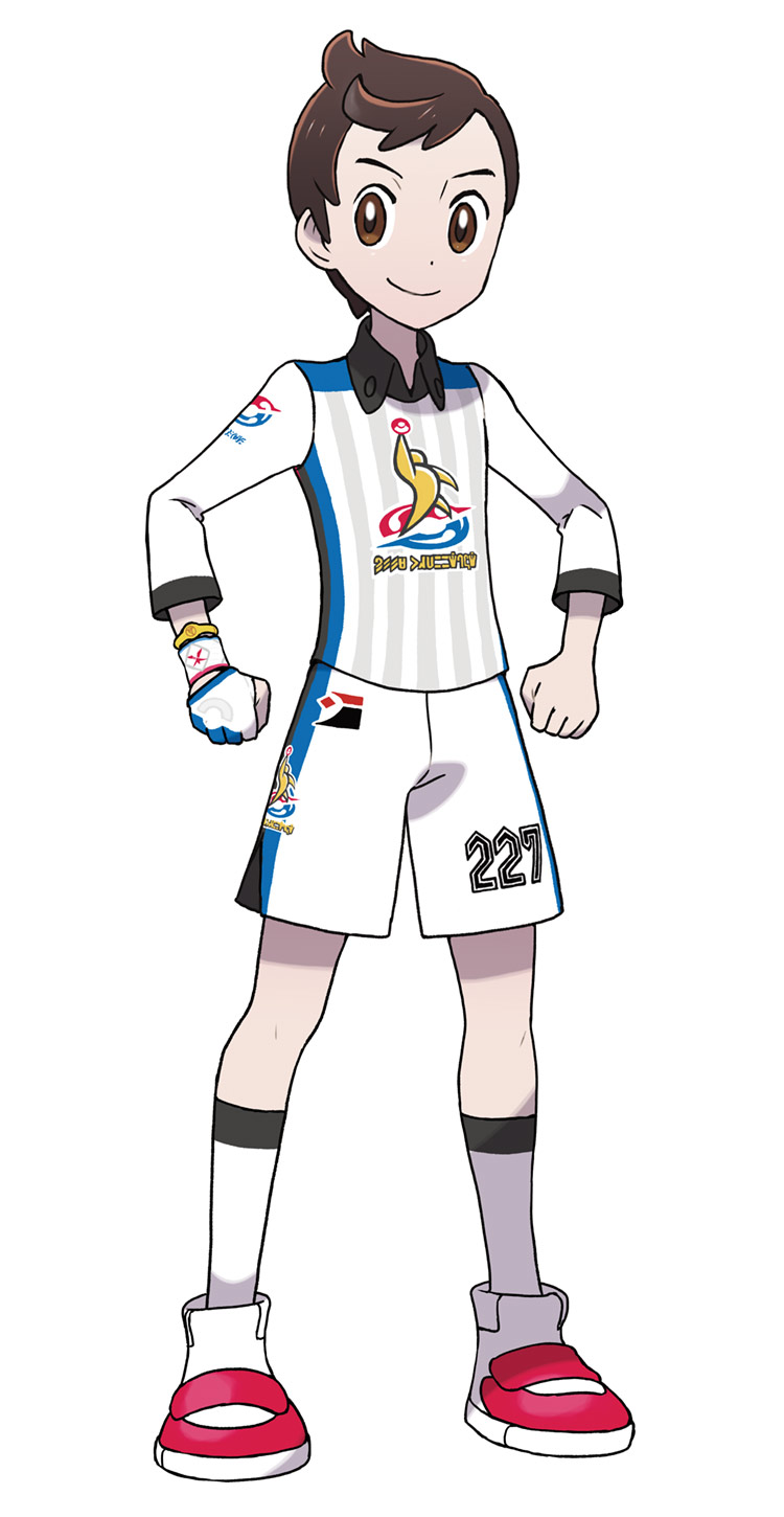 Boy Trainer in Uniform Art from Pokémon Sword and Shield