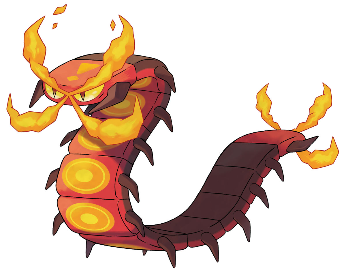 Centiskorch Art from Pokémon Sword and Shield