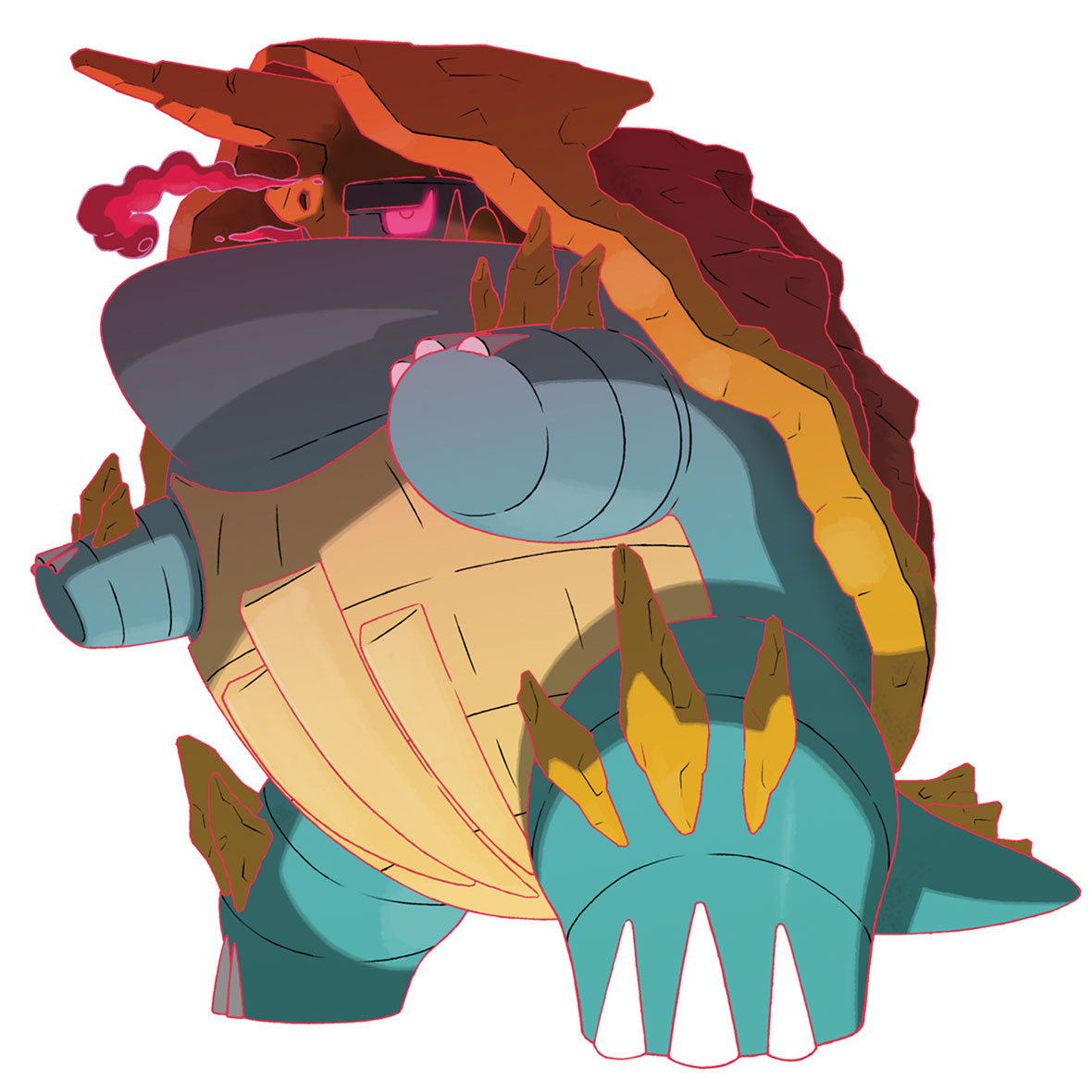 Gigantamax Drednaw Art from Pokémon Sword and Shield