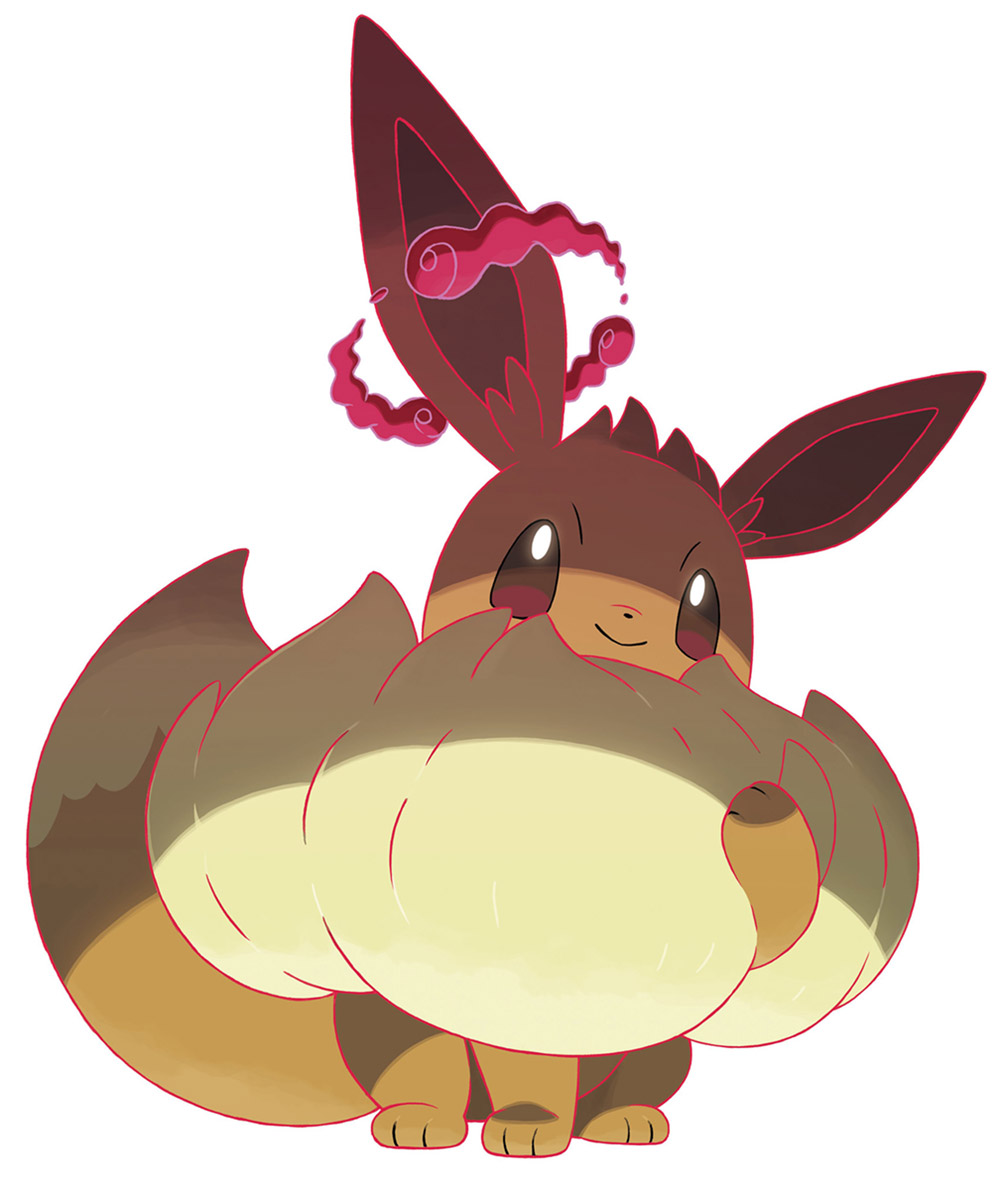 Gigantamax Eevee Art from Pokémon Sword and Shield