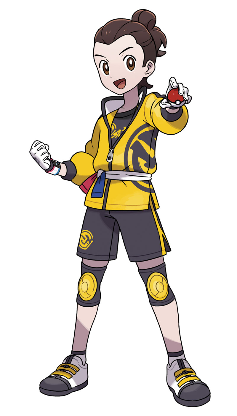 The Isle of Armor Boy Trainer Art from Pokémon Sword and Shield