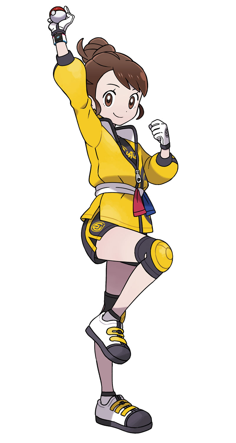 The Isle of Armor Girl Trainer Art from Pokémon Sword and Shield