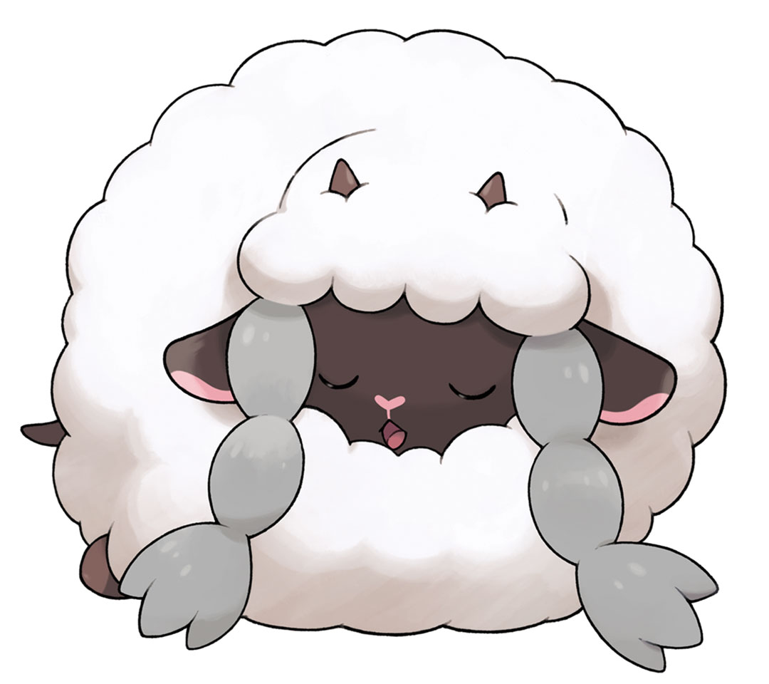 Wooloo Sleeping Art from Pokémon Sword and Shield