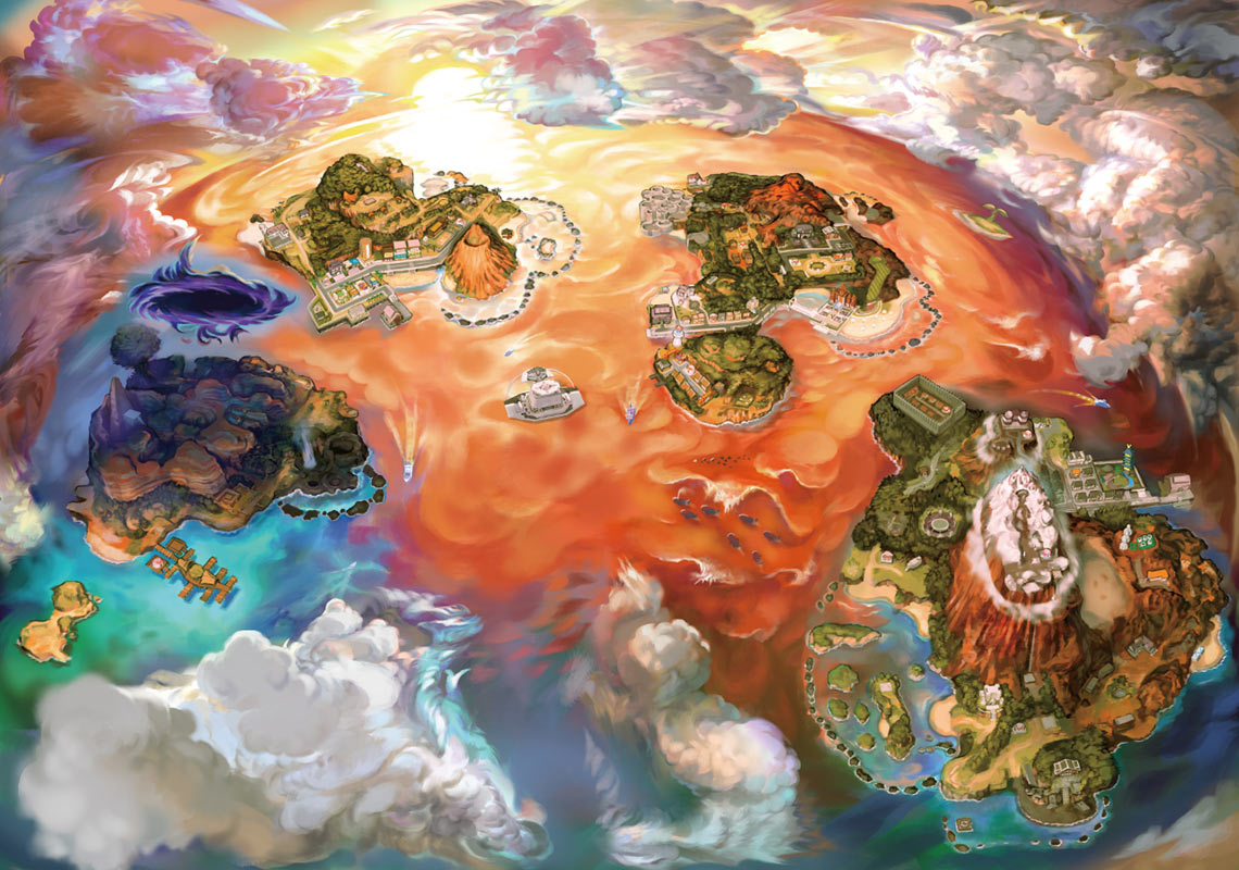 Alola Artwork from Pokémon Ultra Sun and Ultra Moon