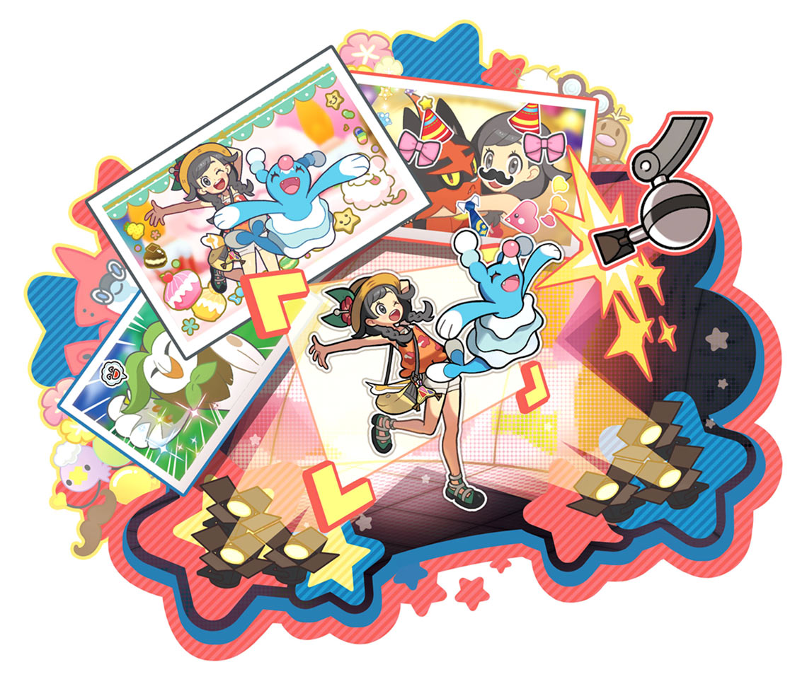 Alola Photo Club Art from Pokémon Ultra Sun and Ultra Moon