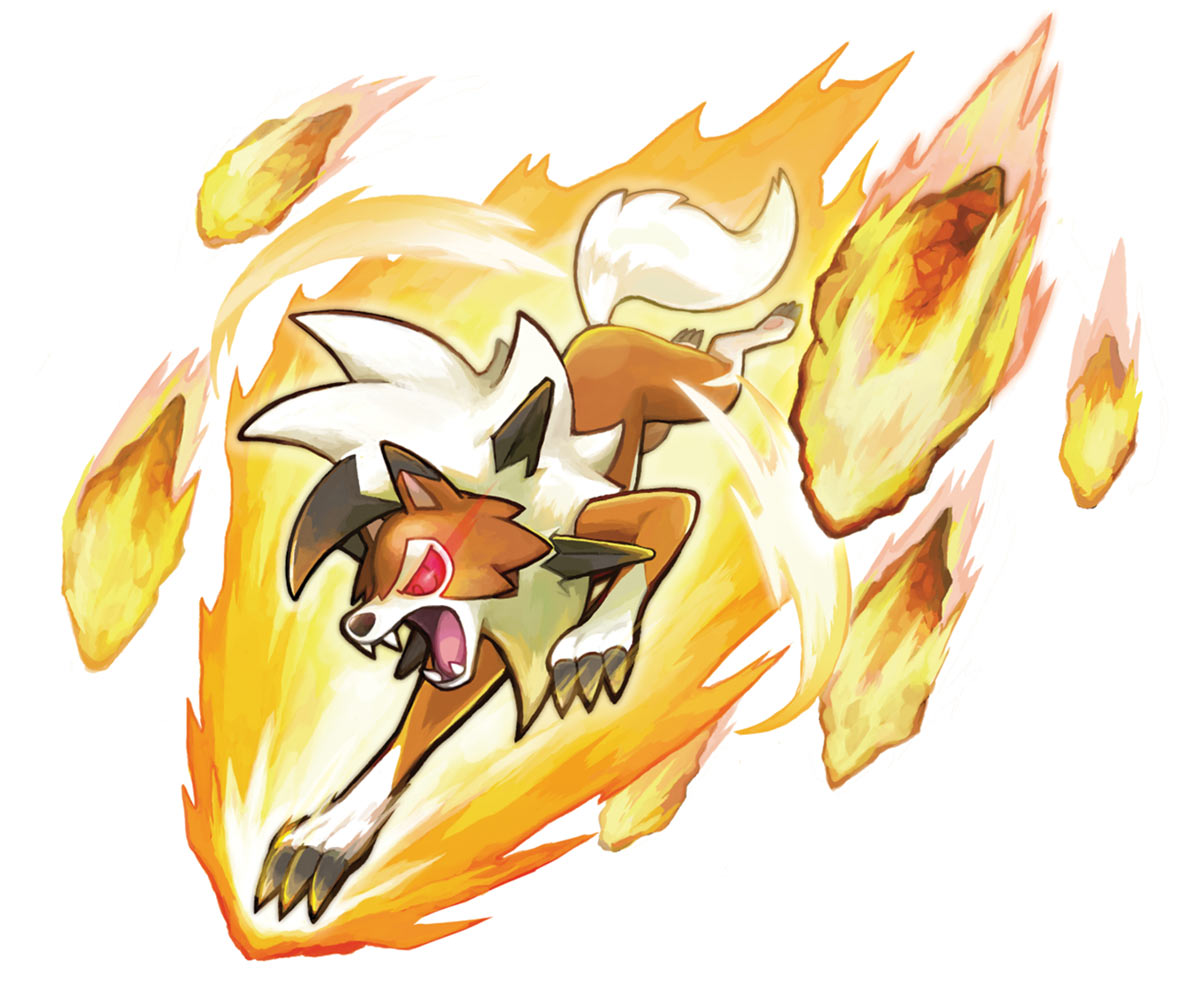 Lycanroc Z-Move Art from Pokémon Ultra Sun and Ultra Moon